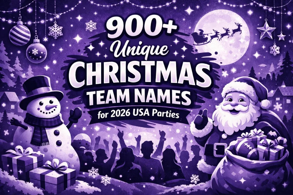 900 Plus Unique Christmas Team Names for 2026 USA Parties